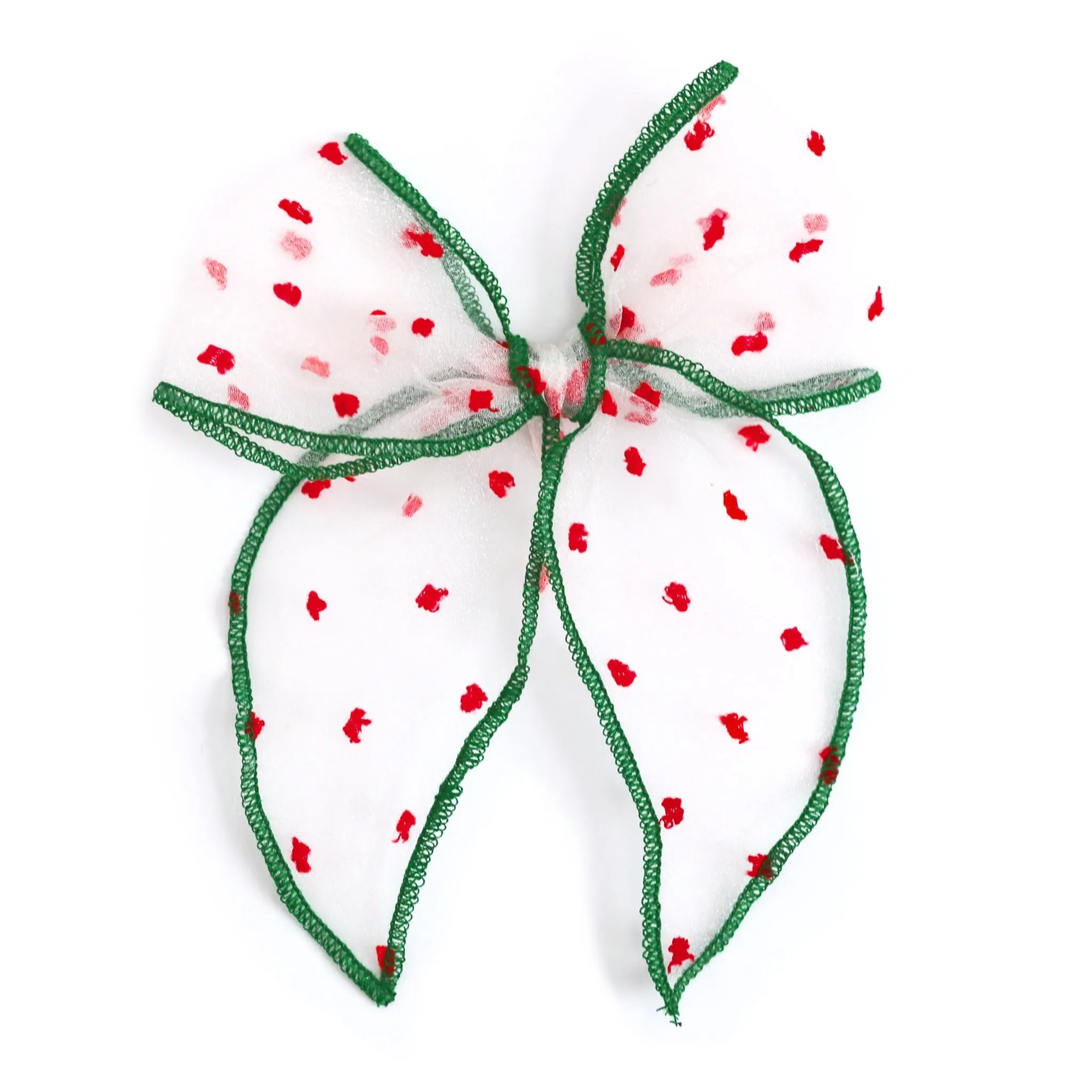 Party Girl Bow - Christmas Sheer Dot