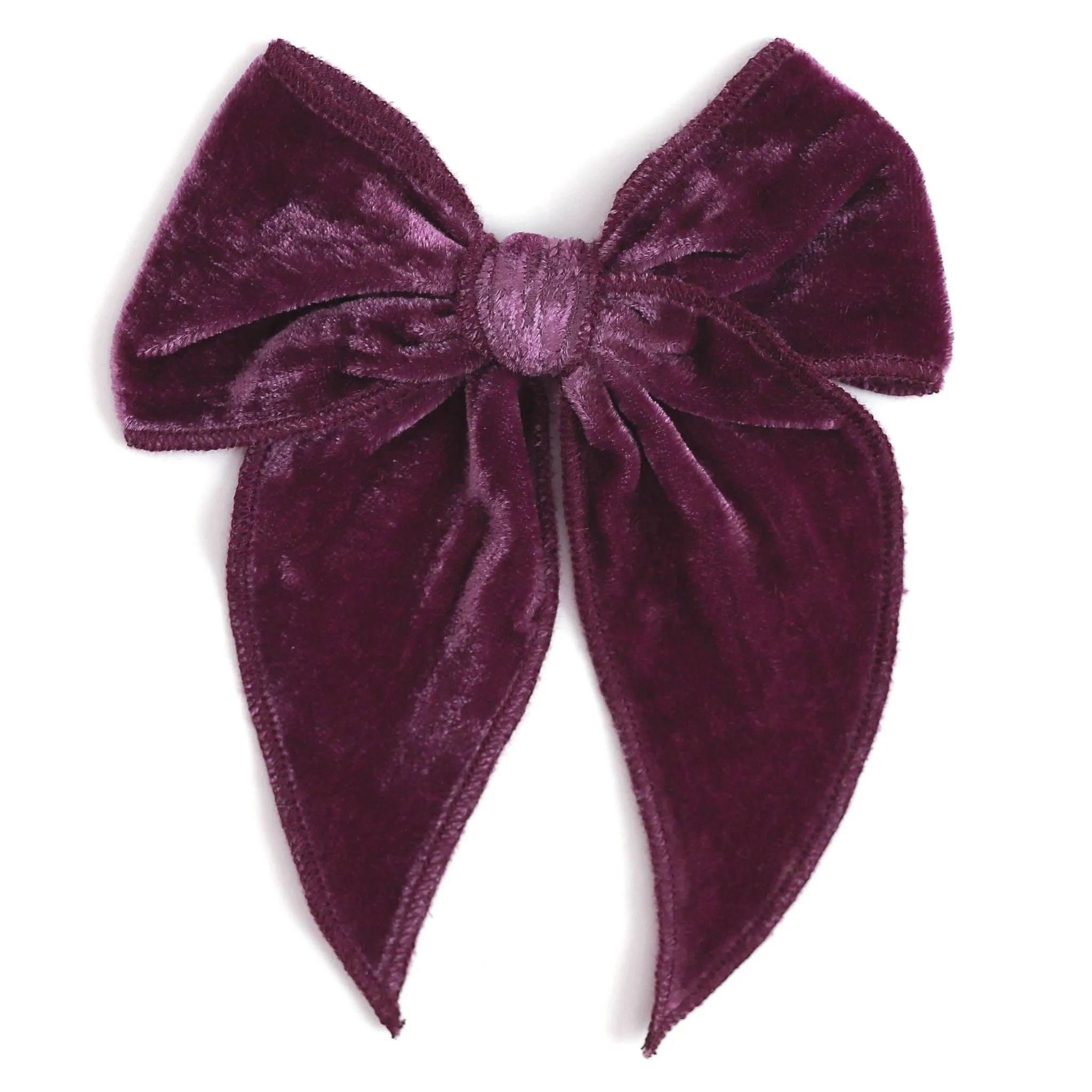 Party Girl Bow - Plum Velvet