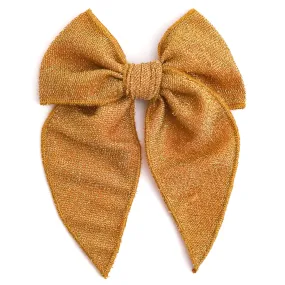 Party Girl Bow - Sparkly Gold