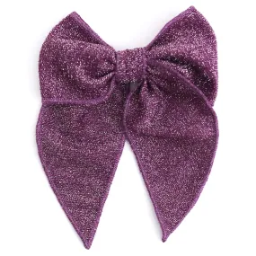 Party Girl Bow - Sparkly Purple