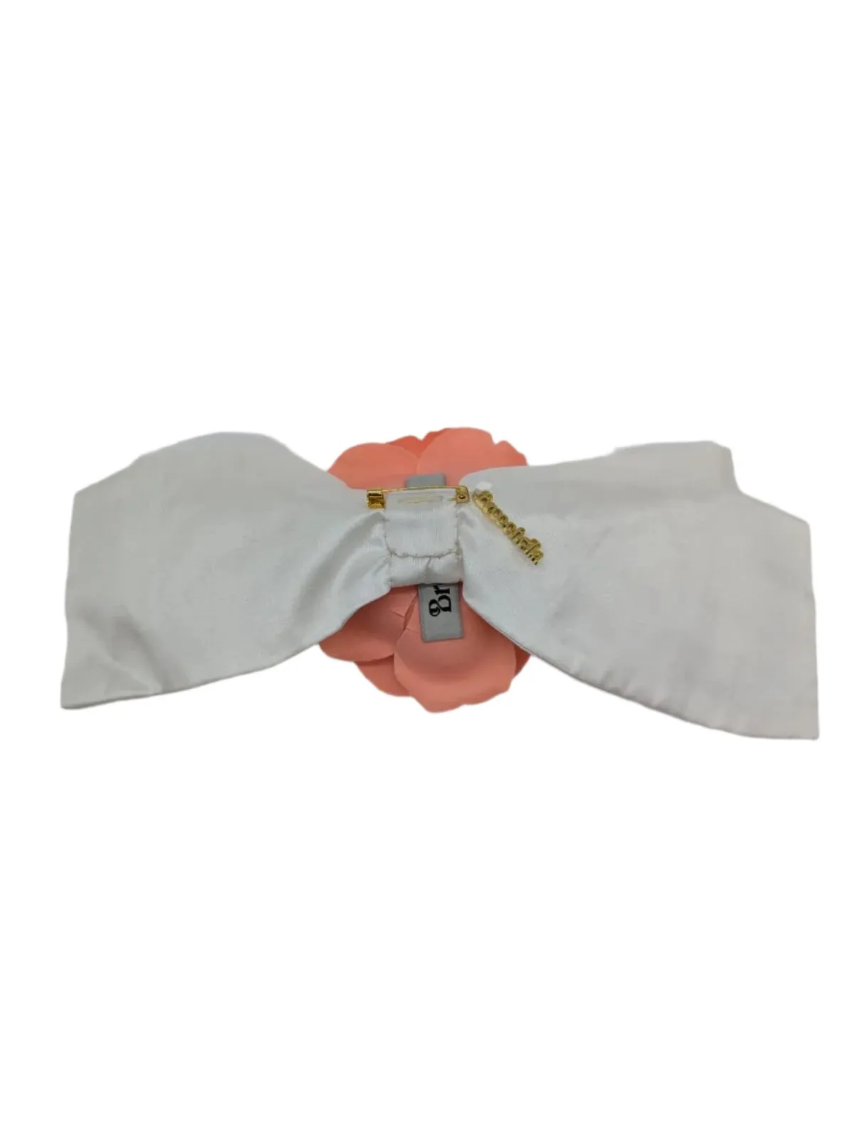 Peaches & Cream Floral Bow