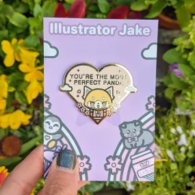 Perfect Panda Enamel Pin