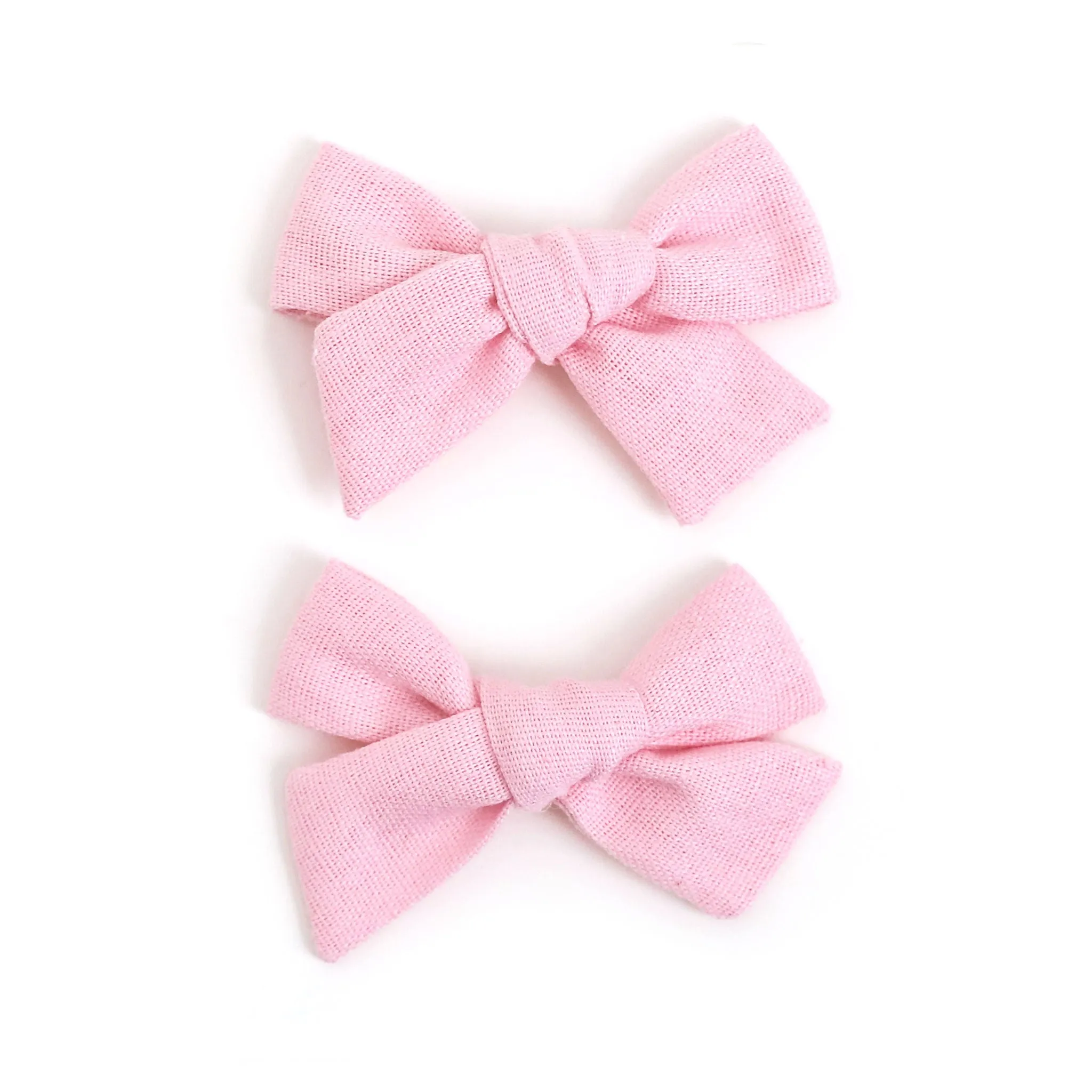 Pigtail Bows - Blossom Linen