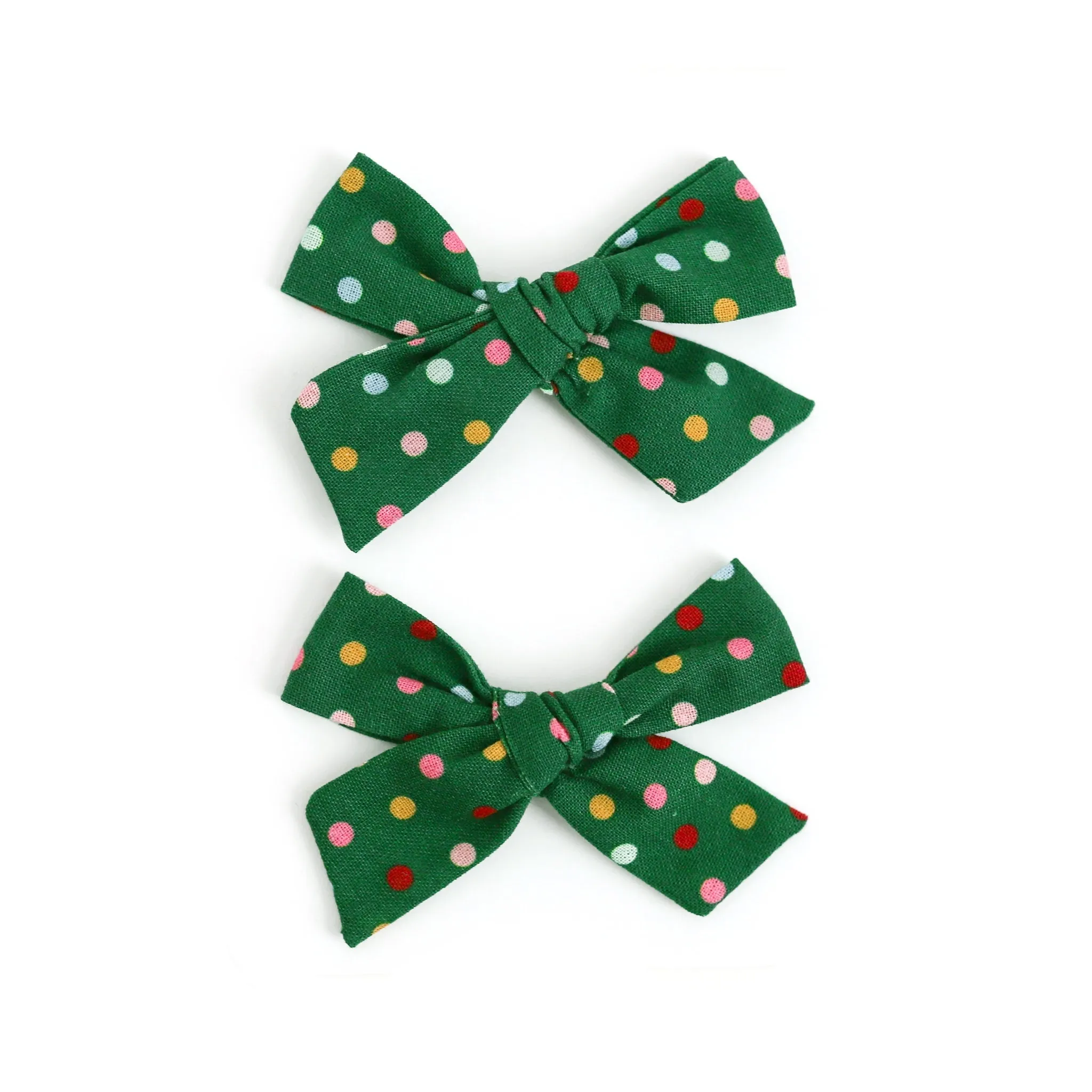 Pigtail Bows - Oh Christmas Tree