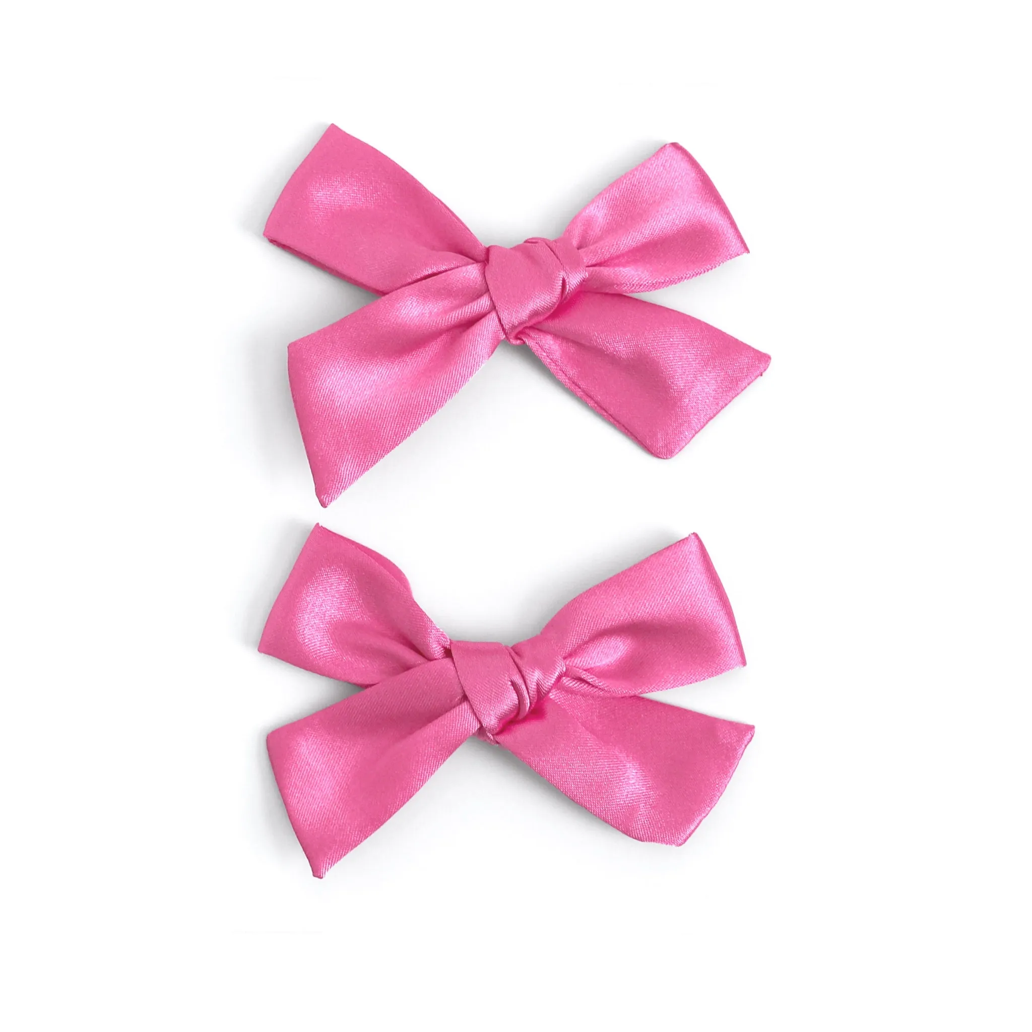 Pigtail Bows - Taffy Satin