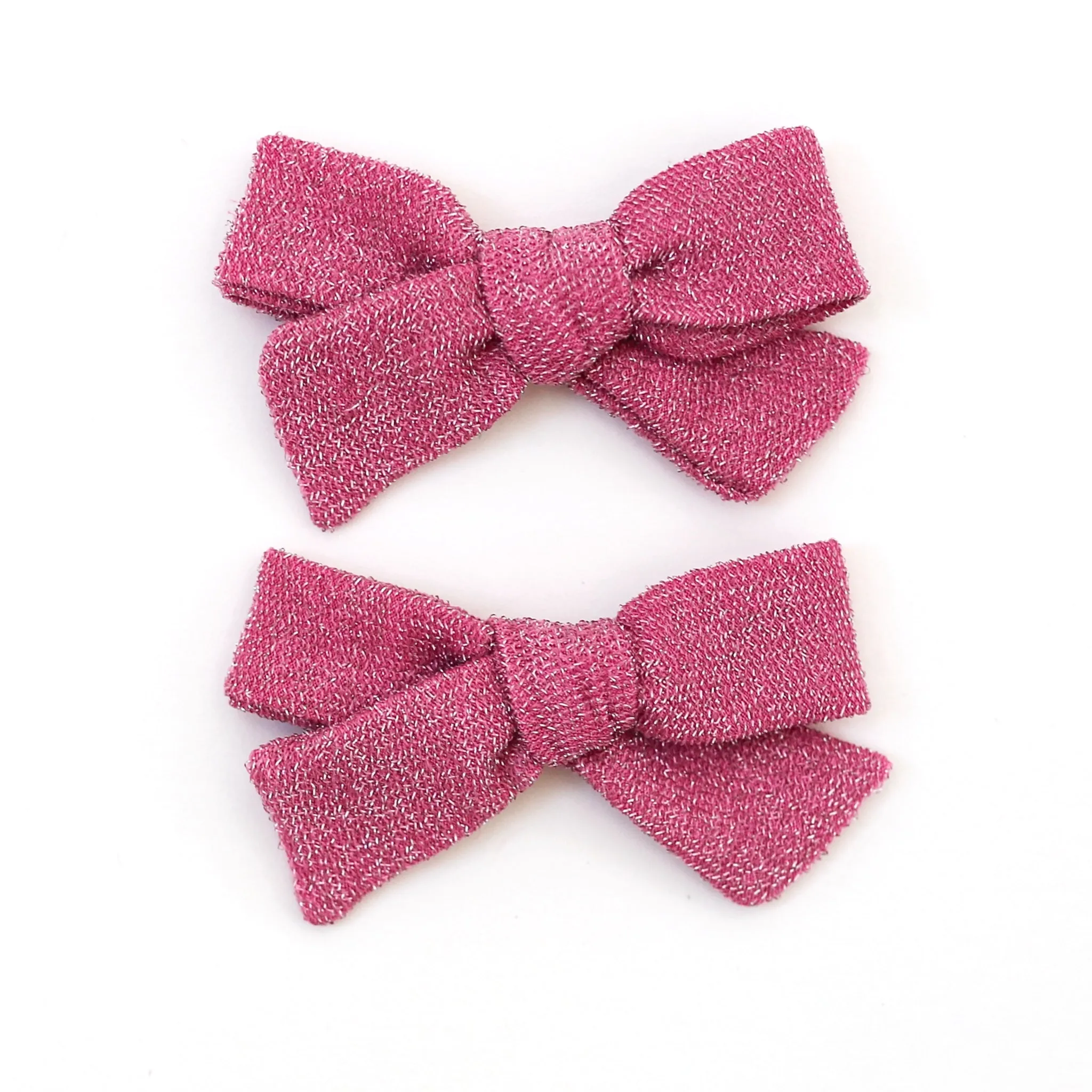 Pigtail Bows - Taffy Sparkle