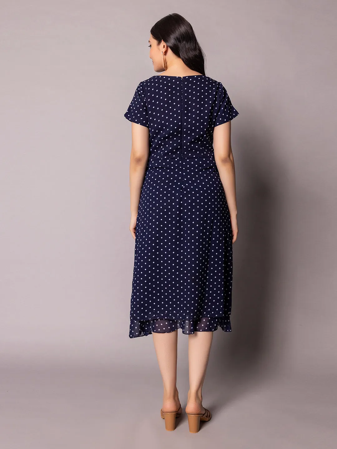 Polka Dot Dress- Blue