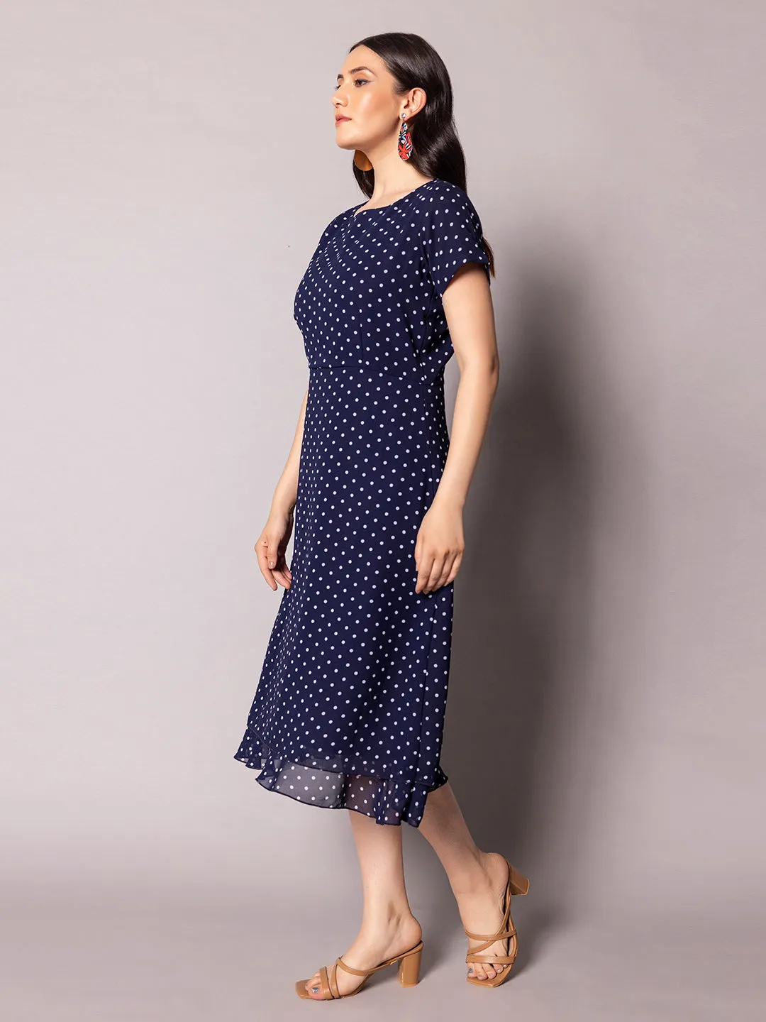Polka Dot Dress- Blue