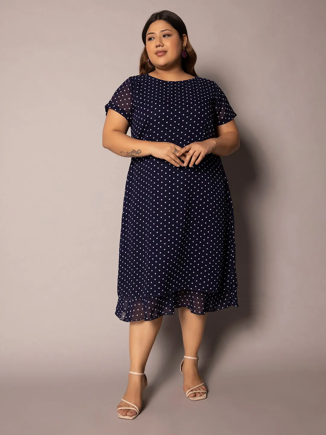 Polka Dot Dress- Blue