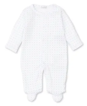Polka Dot Footie | Blue