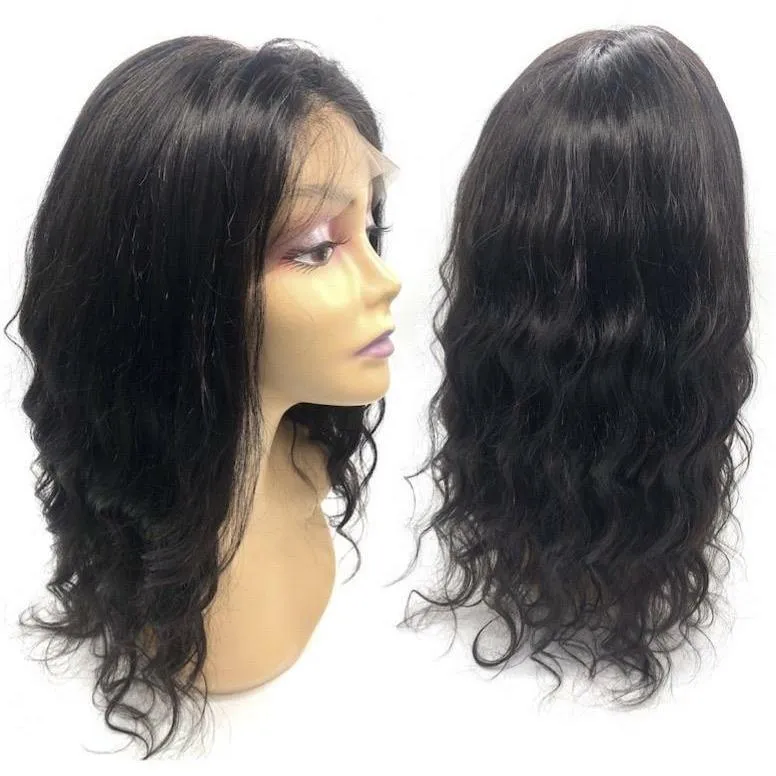 Presidential Hair 'VIP - Full Lace Wig - 100% Human Hair Natural Black (180 density)Body Wave