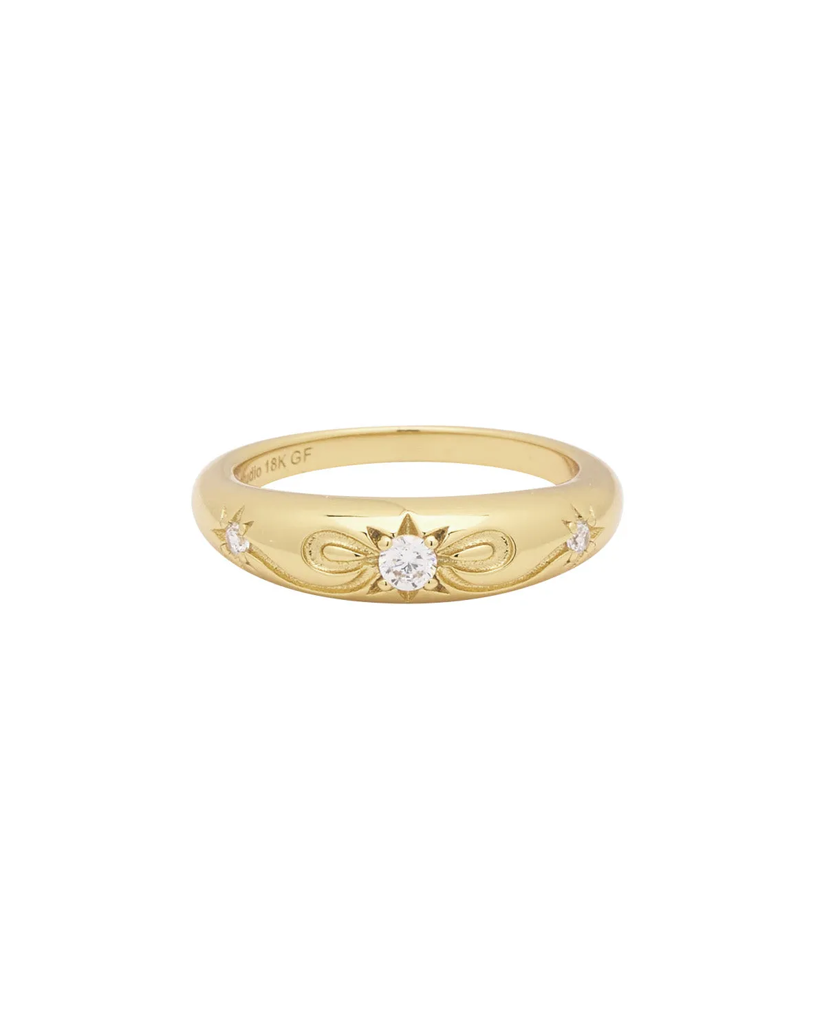 Charming Pretty Please Bow Ring with Elegant Design