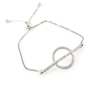"Encircled" Bracelet (Silver Tone)