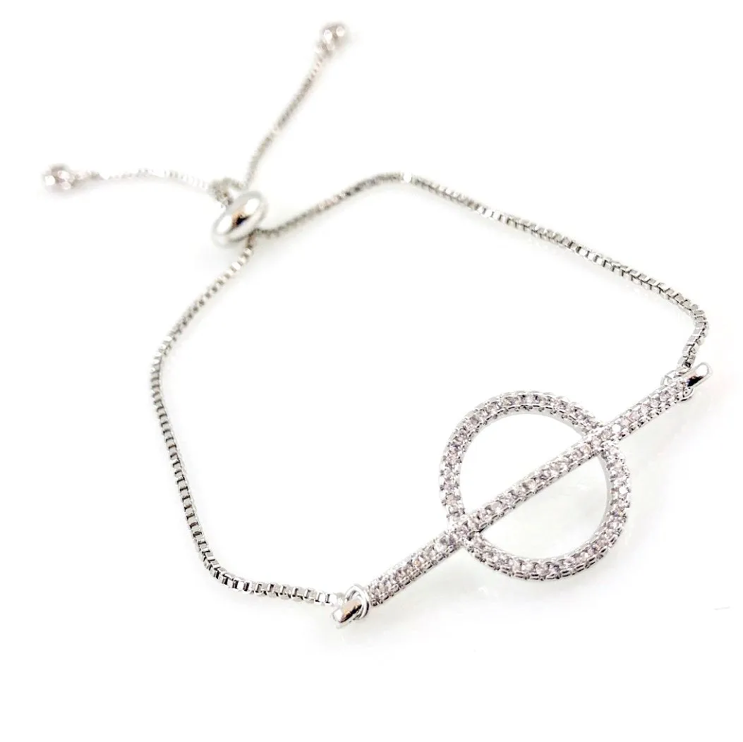 "Encircled" Bracelet (Silver Tone)