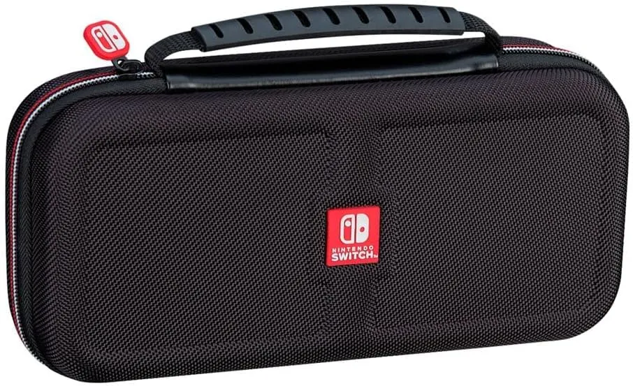 RDS  Officially Licensed Nintendo Switch Deluxe OLED, Nintendo Switch, & Switch Lite Case - Purple Ballistic Nylon, Viewing Stand, & Bonus Game Cases, #1 Selling Case in USA