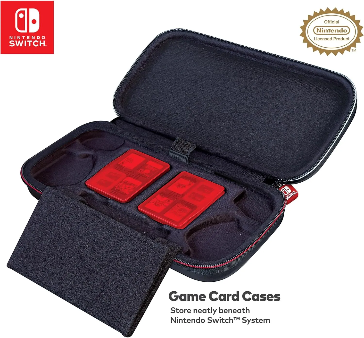 RDS  Officially Licensed Nintendo Switch Deluxe OLED, Nintendo Switch, & Switch Lite Case - Purple Ballistic Nylon, Viewing Stand, & Bonus Game Cases, #1 Selling Case in USA