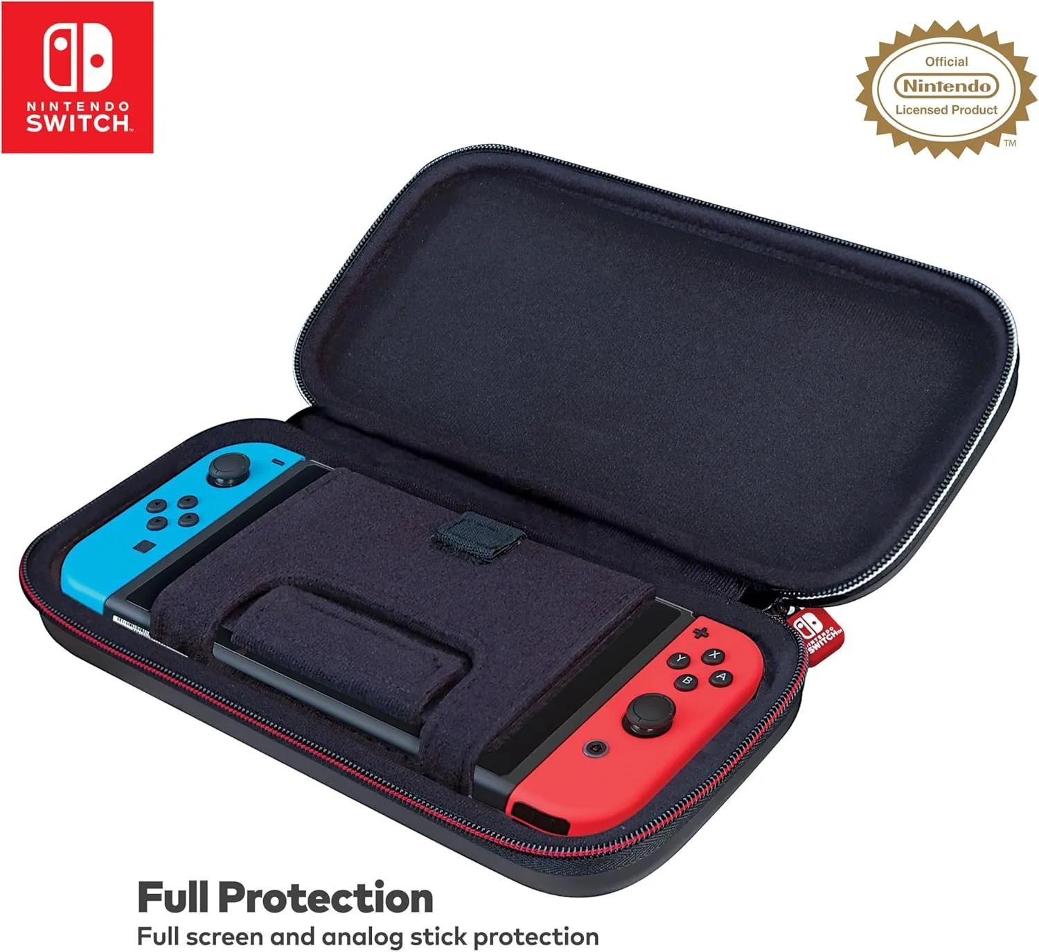 RDS  Officially Licensed Nintendo Switch Deluxe OLED, Nintendo Switch, & Switch Lite Case - Purple Ballistic Nylon, Viewing Stand, & Bonus Game Cases, #1 Selling Case in USA