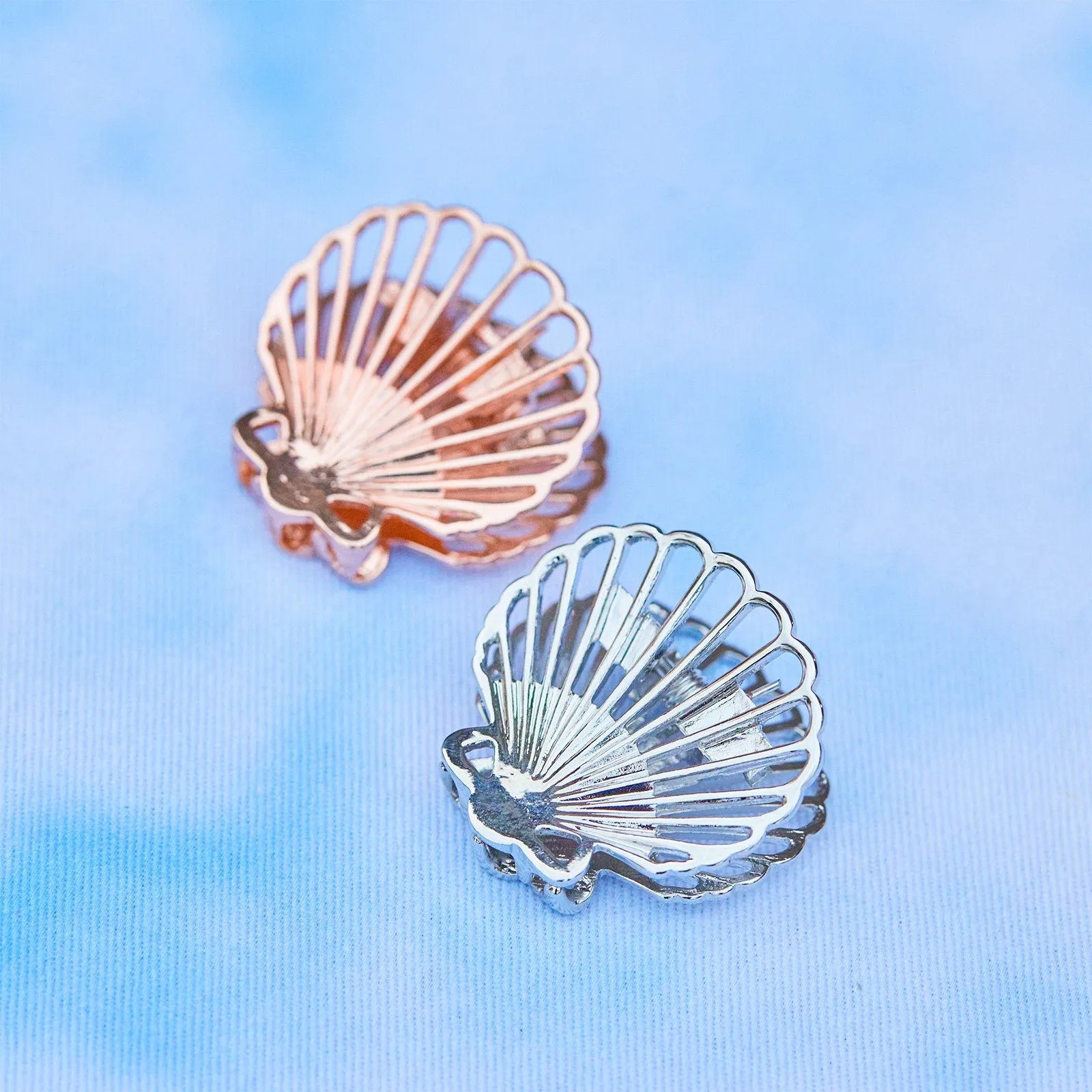 Rose Gold Shell Claw Clip
