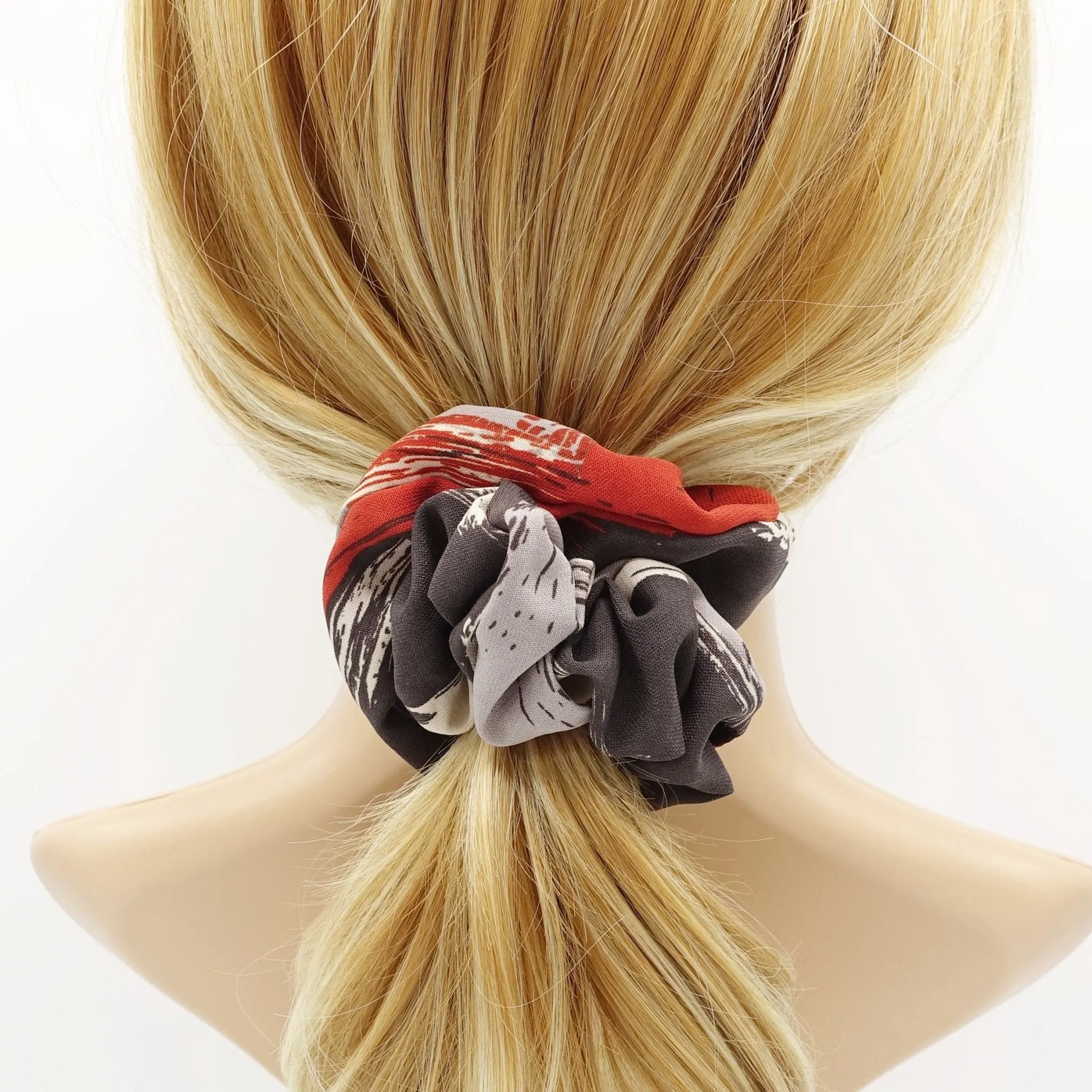rough stripe scrunchies colorful elastic hair scrunchy women hair accessory