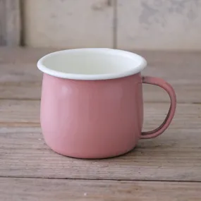 Rounded Enamel Mug - Rose
