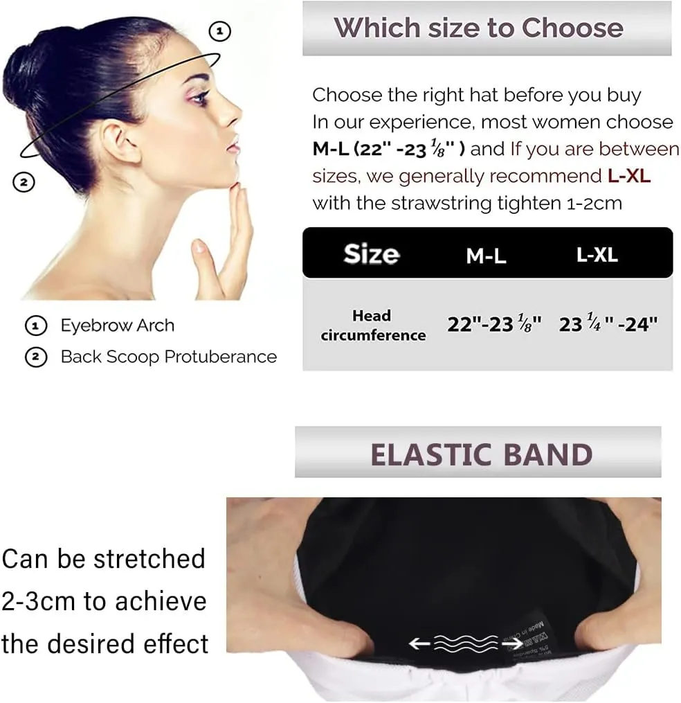 Ruphedy Newsboy Cap for Women Summer Chemo Headwear Hair Loss Cancer Hat with Brim