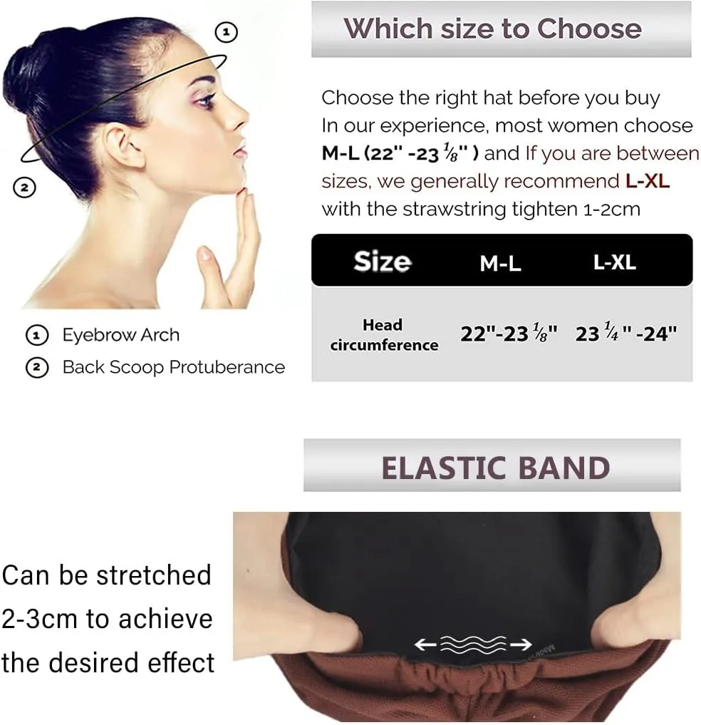 Ruphedy Newsboy Cap for Women Summer Chemo Headwear Hair Loss Cancer Hat with Brim