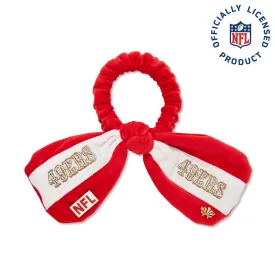 SF 49ERS LELE SADOUGHI X NFL RED BOW SCRUNCHIE