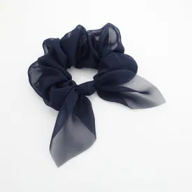 sheer chiffon bow knot scrunchies pretty women scrunchie hair accessory