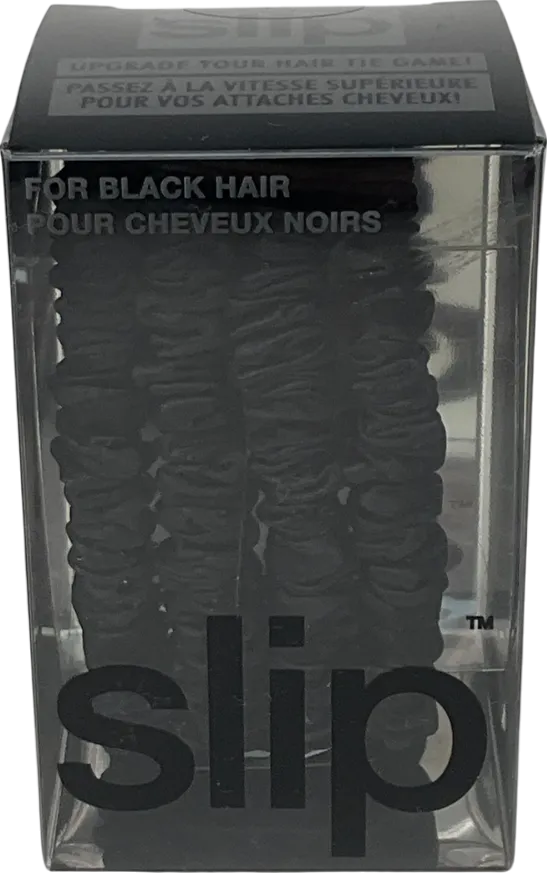 Slip Pure Silk Skinny Scrunchies Black 4