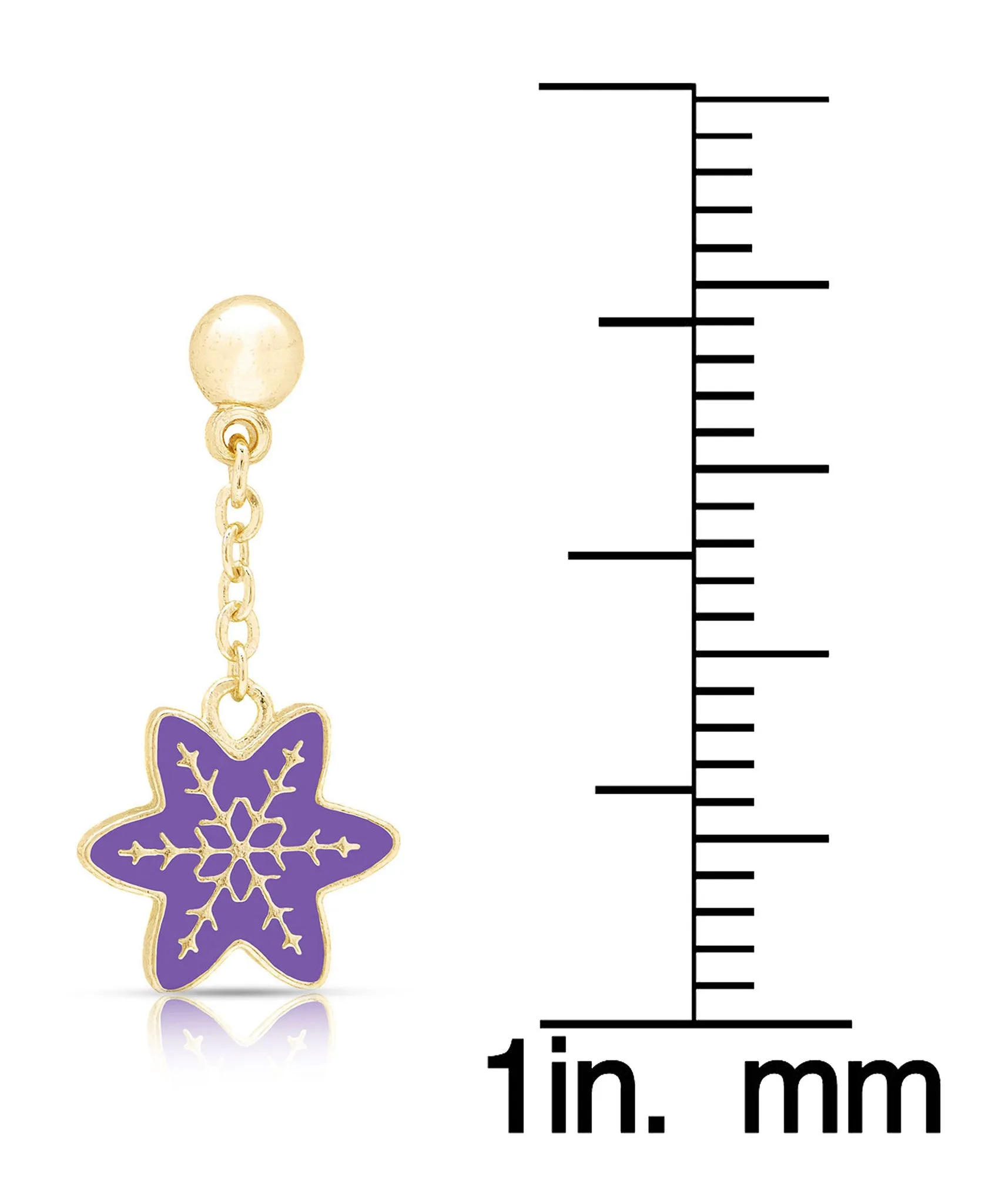 Snowflake Drop Earrings