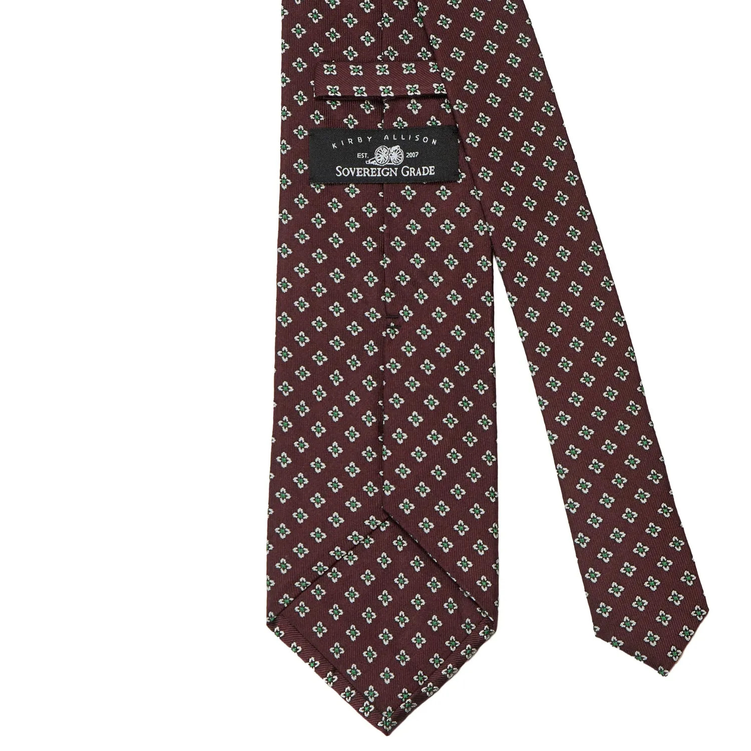 Sovereign Grade Burgundy Jacquard Floral Tie