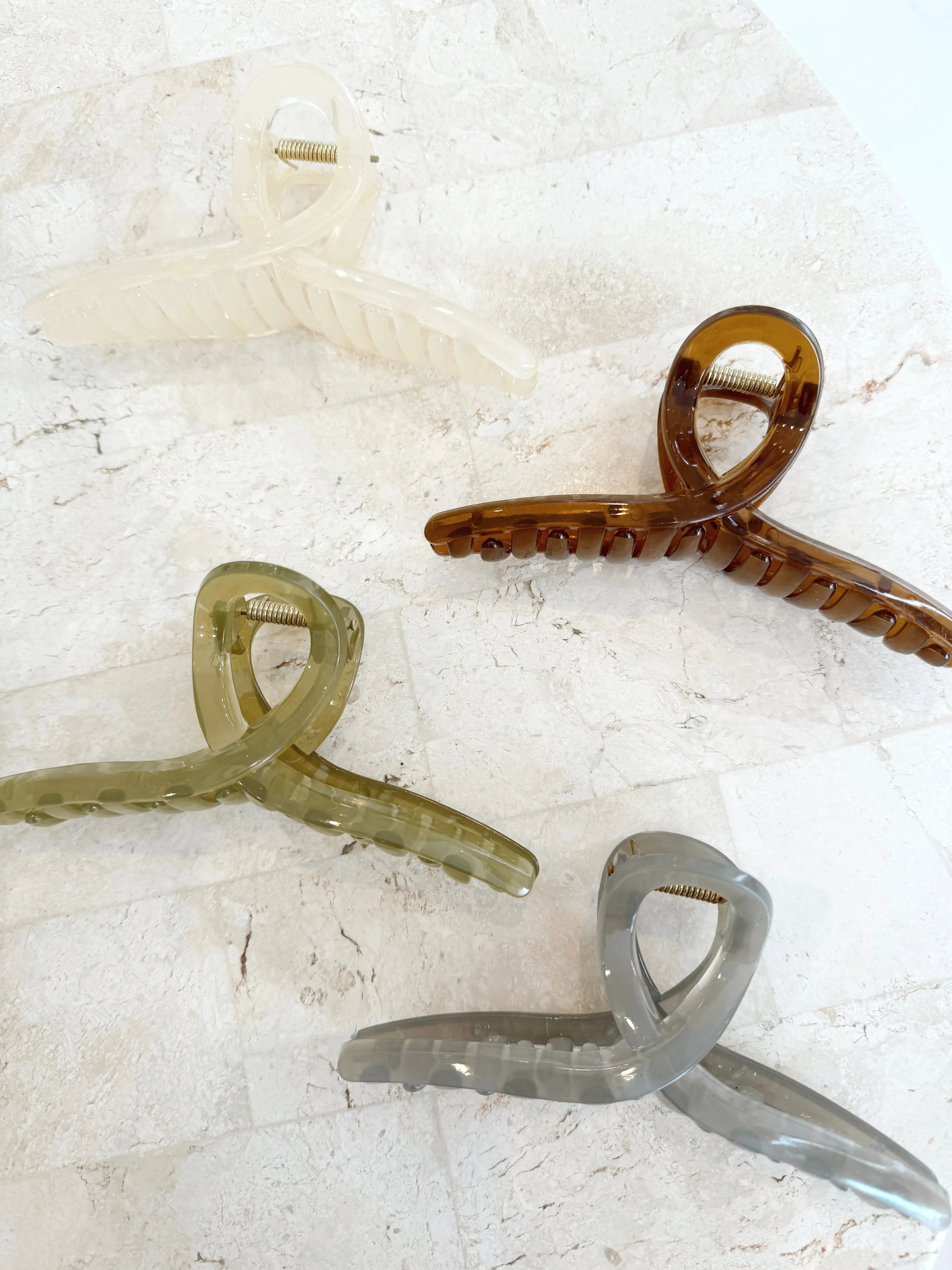 Swirl Clip - Cream