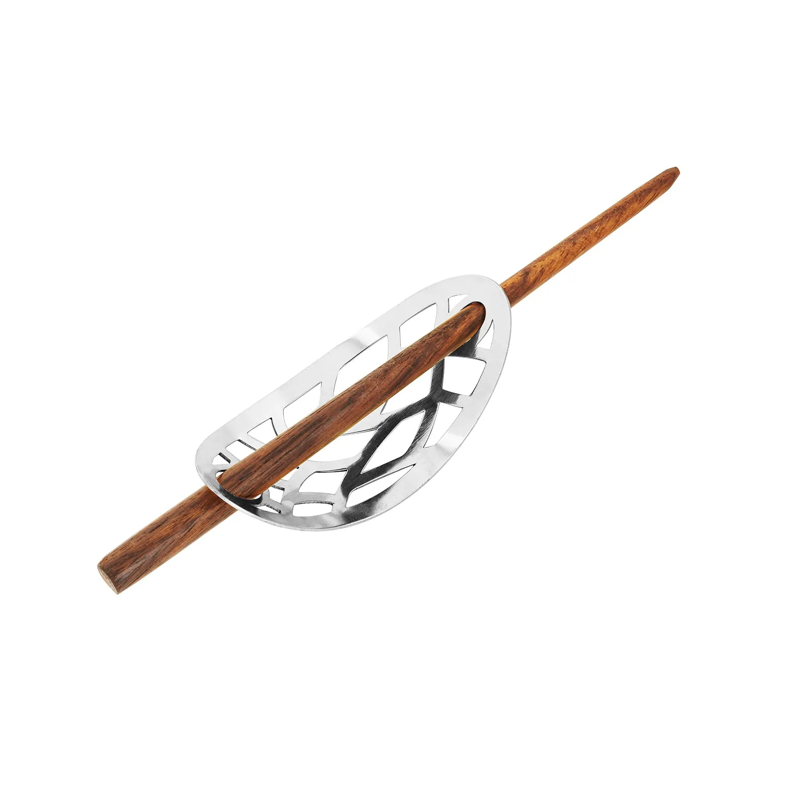 Teejh Aisha Silver lossy Bun Stick