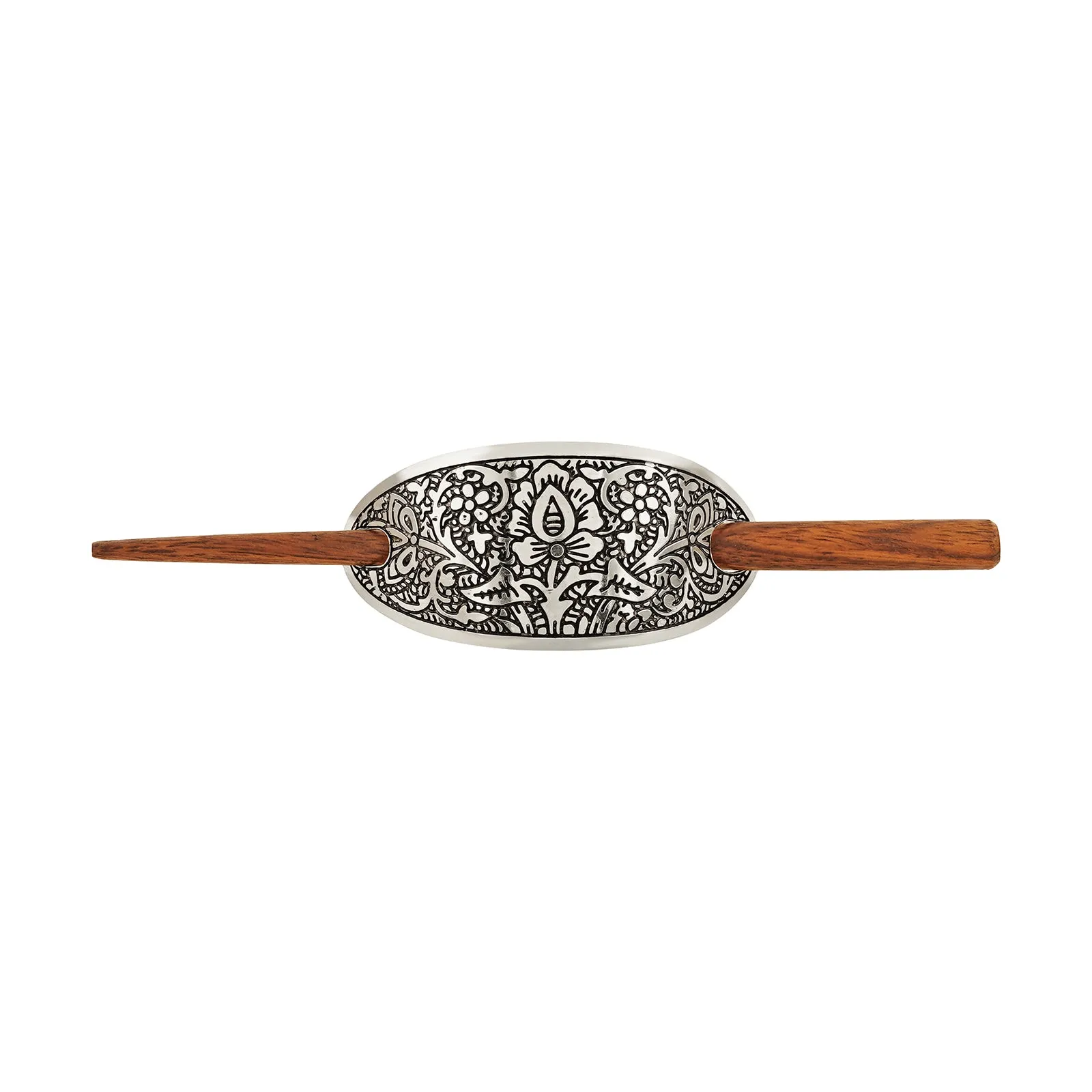 Teejh Akanksha Silver lossy Bun Stick