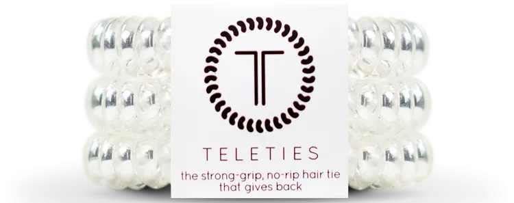 Teleties Hair Ties Crystal Clear