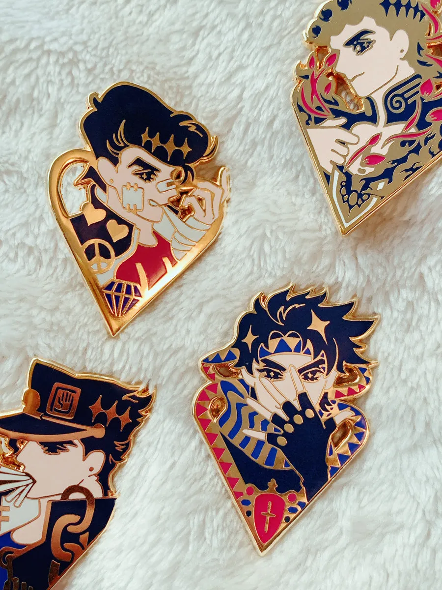 The Golden Stars 2020 / JJBA enamel Pins