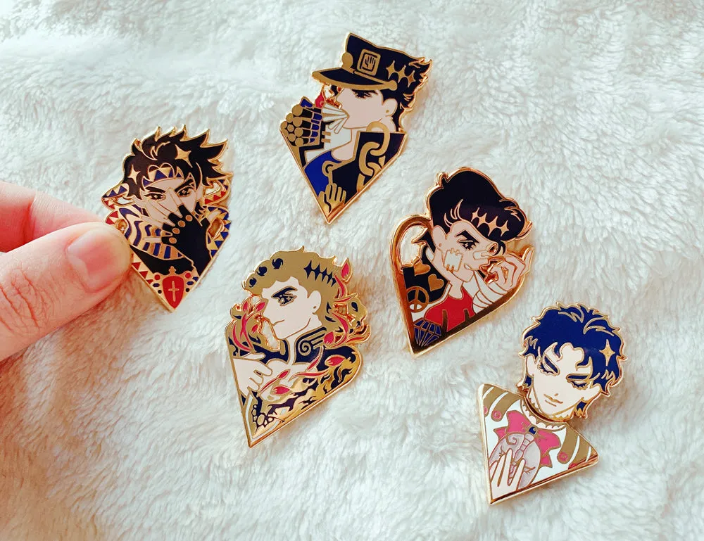 The Golden Stars 2020 / JJBA enamel Pins