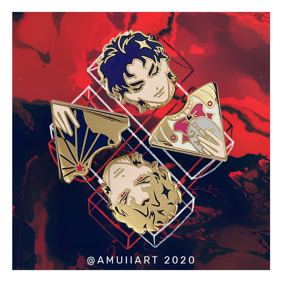 The Golden Stars 2020 / JJBA enamel Pins