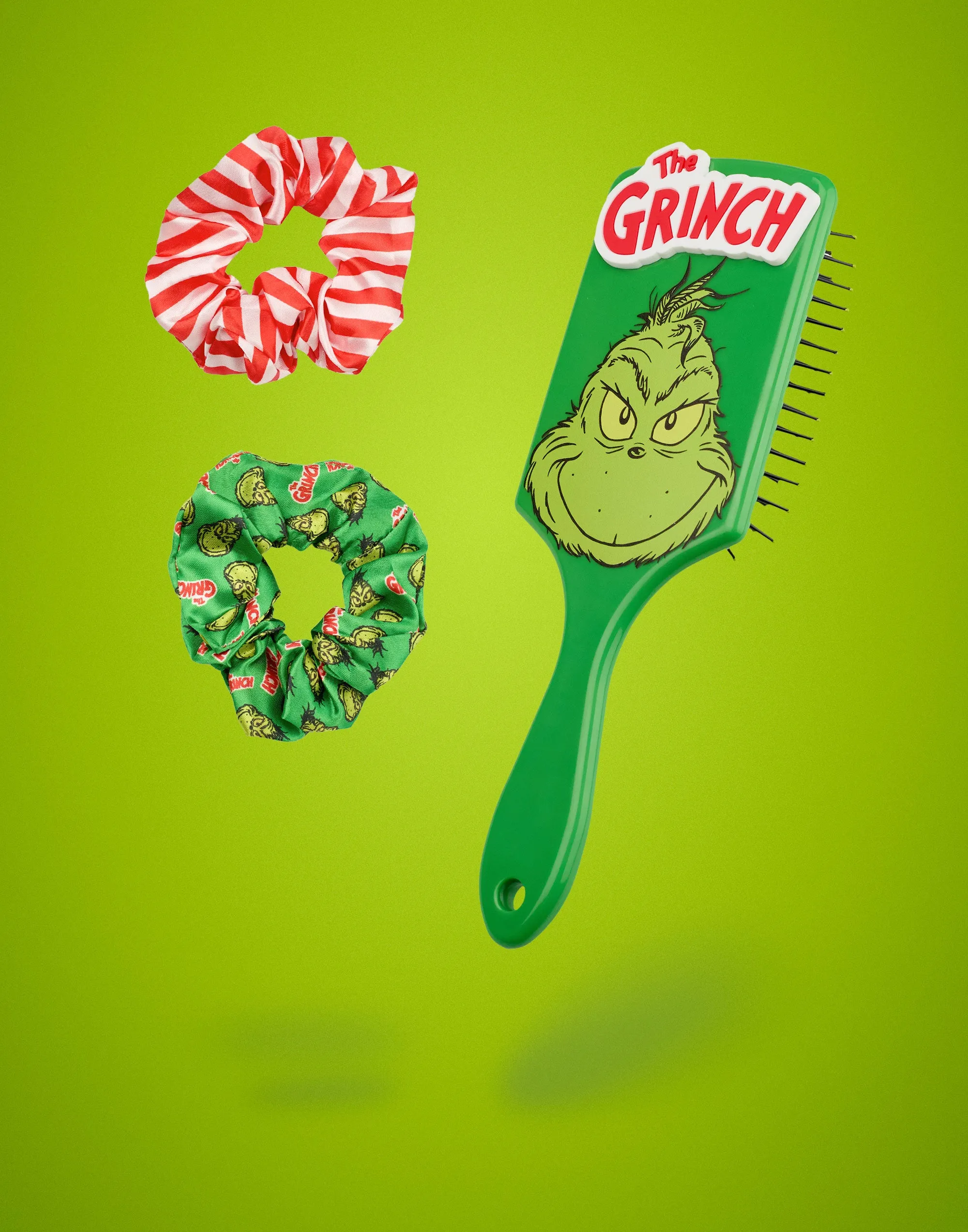 The Grinch Womens Hair Brush and Scrunchie Set