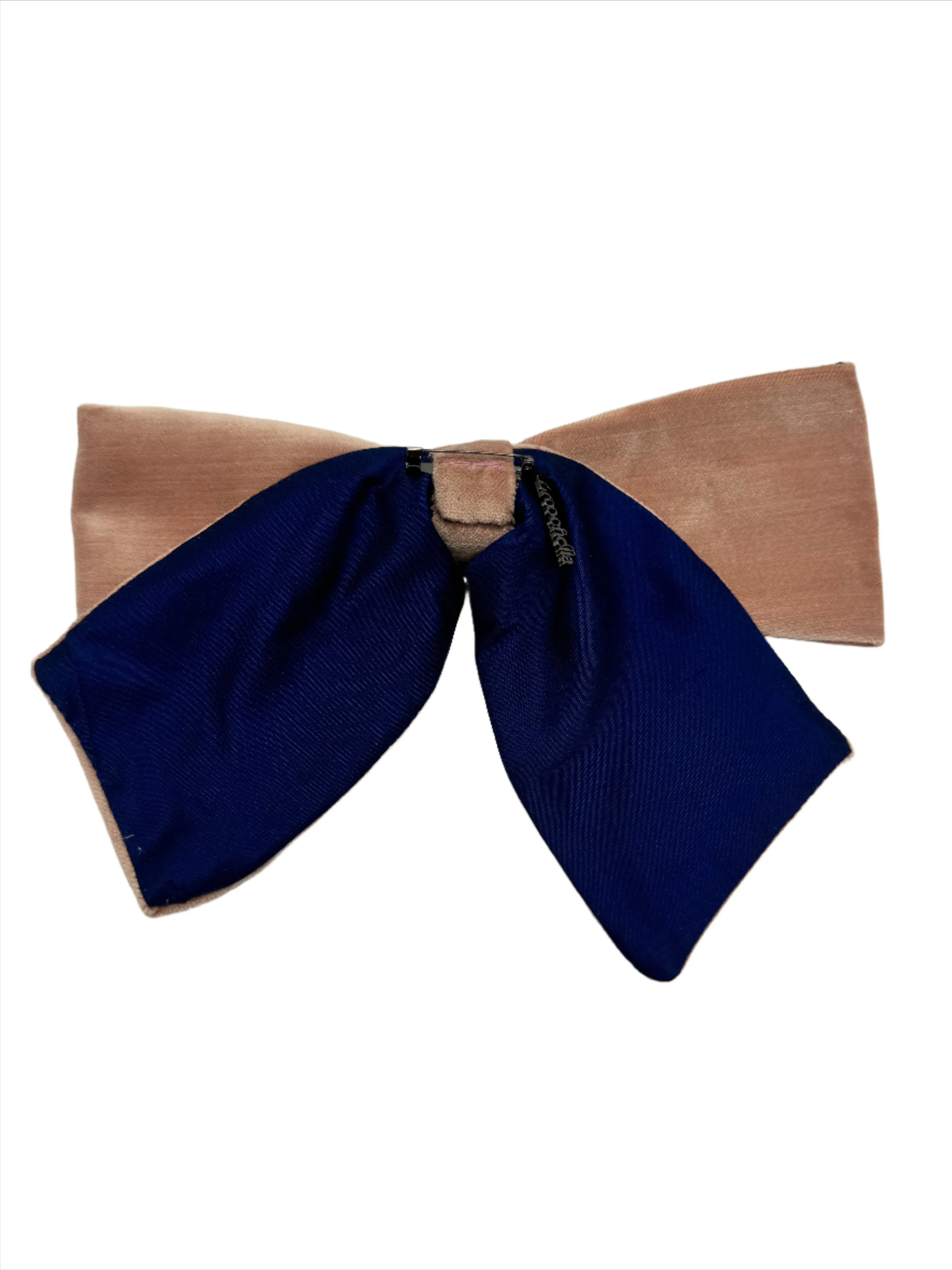 Velvet Bows - Pink/Navy