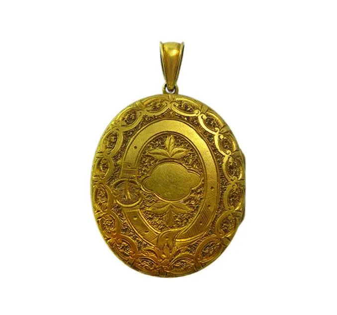 Elegant 18ct Victorian Mourning Locket