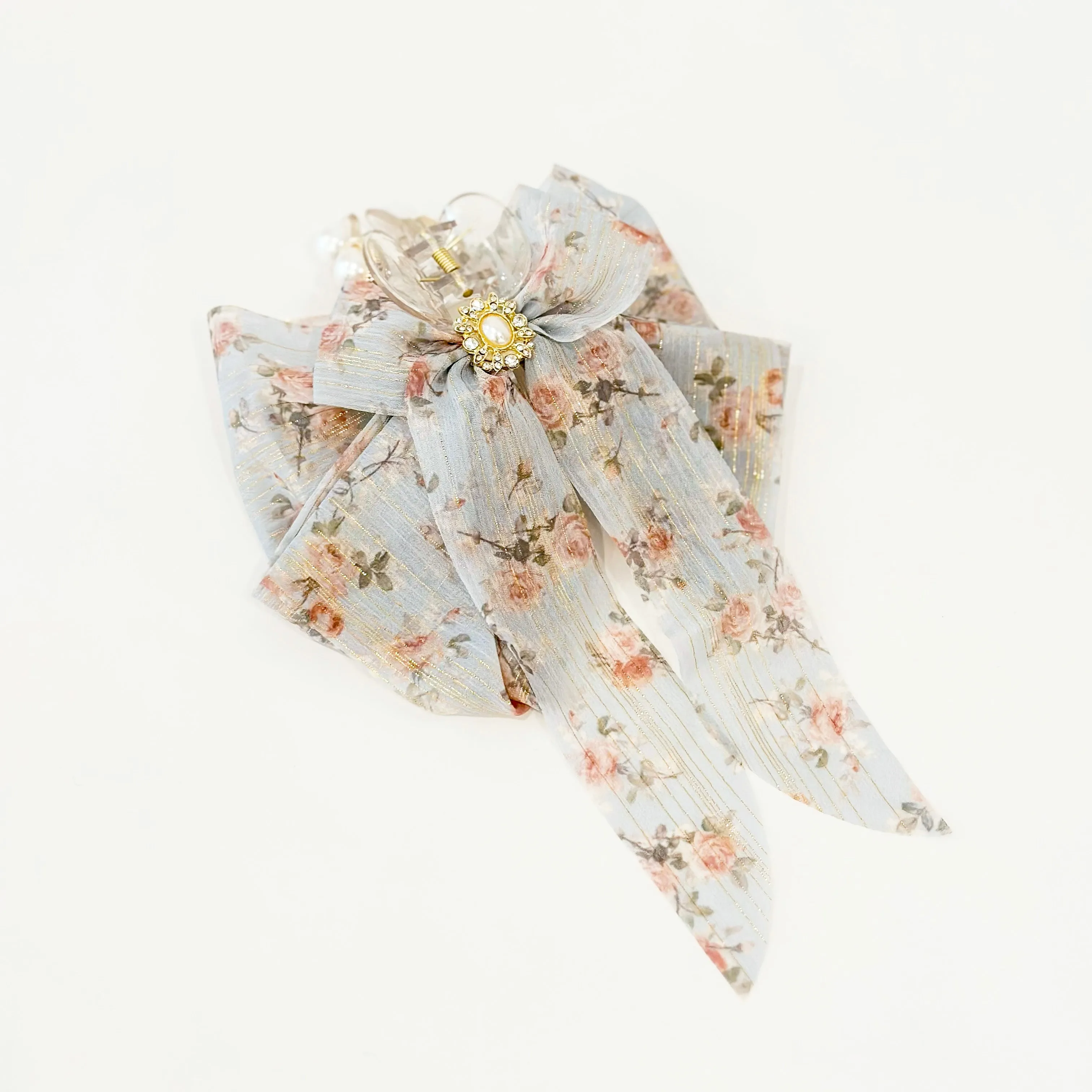 Vintage Rose Sailor Ribbon Hair Claw