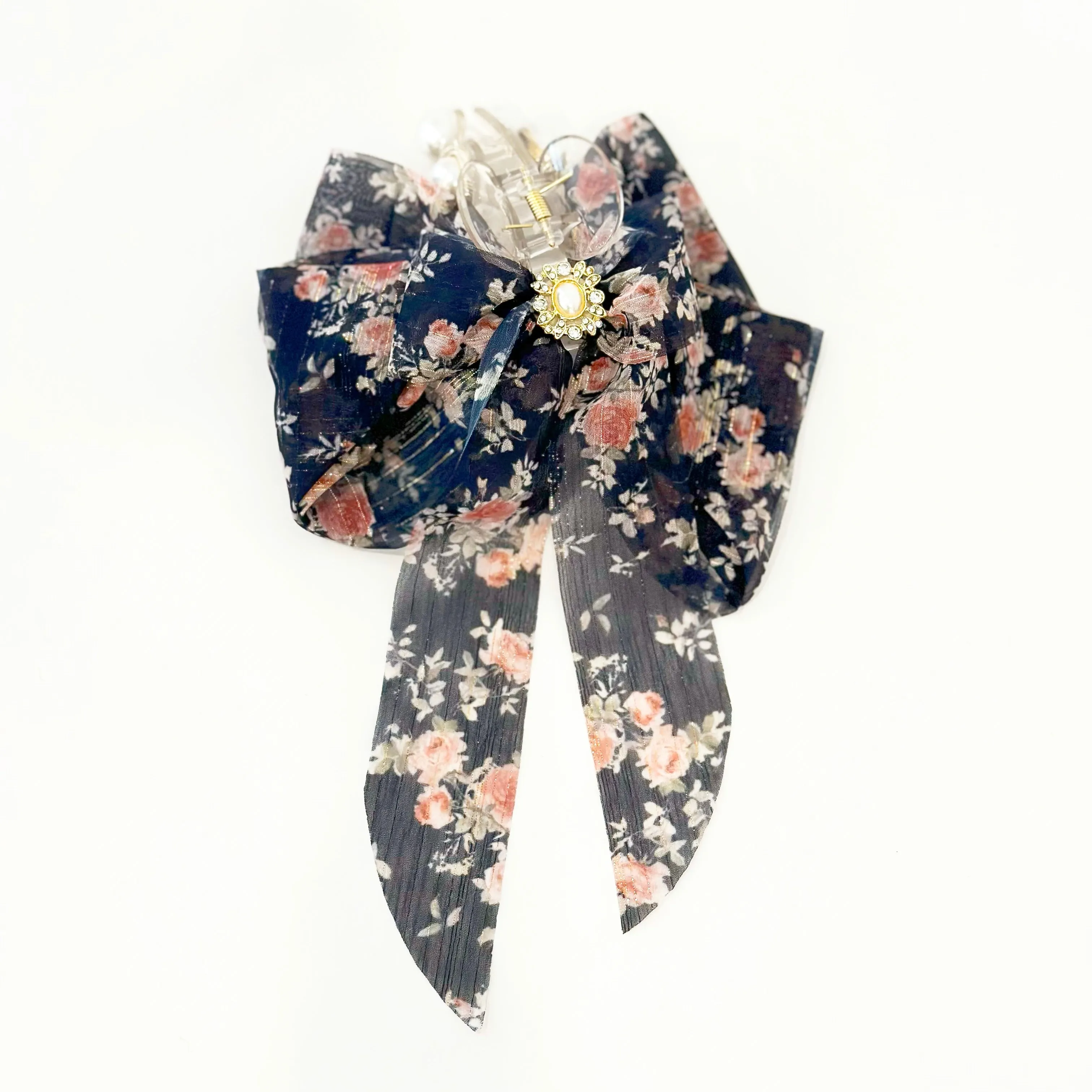 Vintage Rose Sailor Ribbon Hair Claw