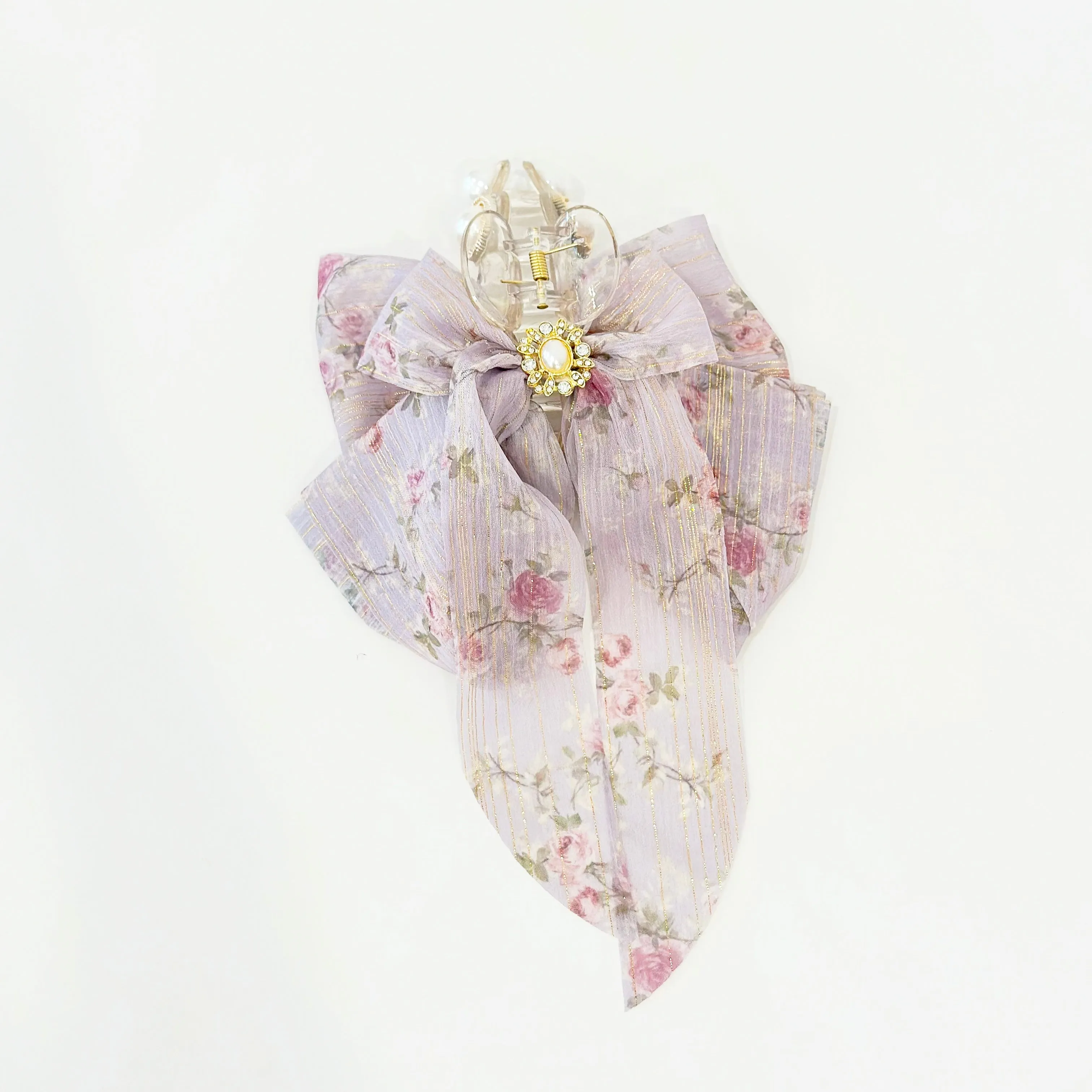 Vintage Rose Sailor Ribbon Hair Claw