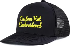 Wholesale Custom Hat Custom Text/Logo Embroidered Hat for Men Women Trucker Hat