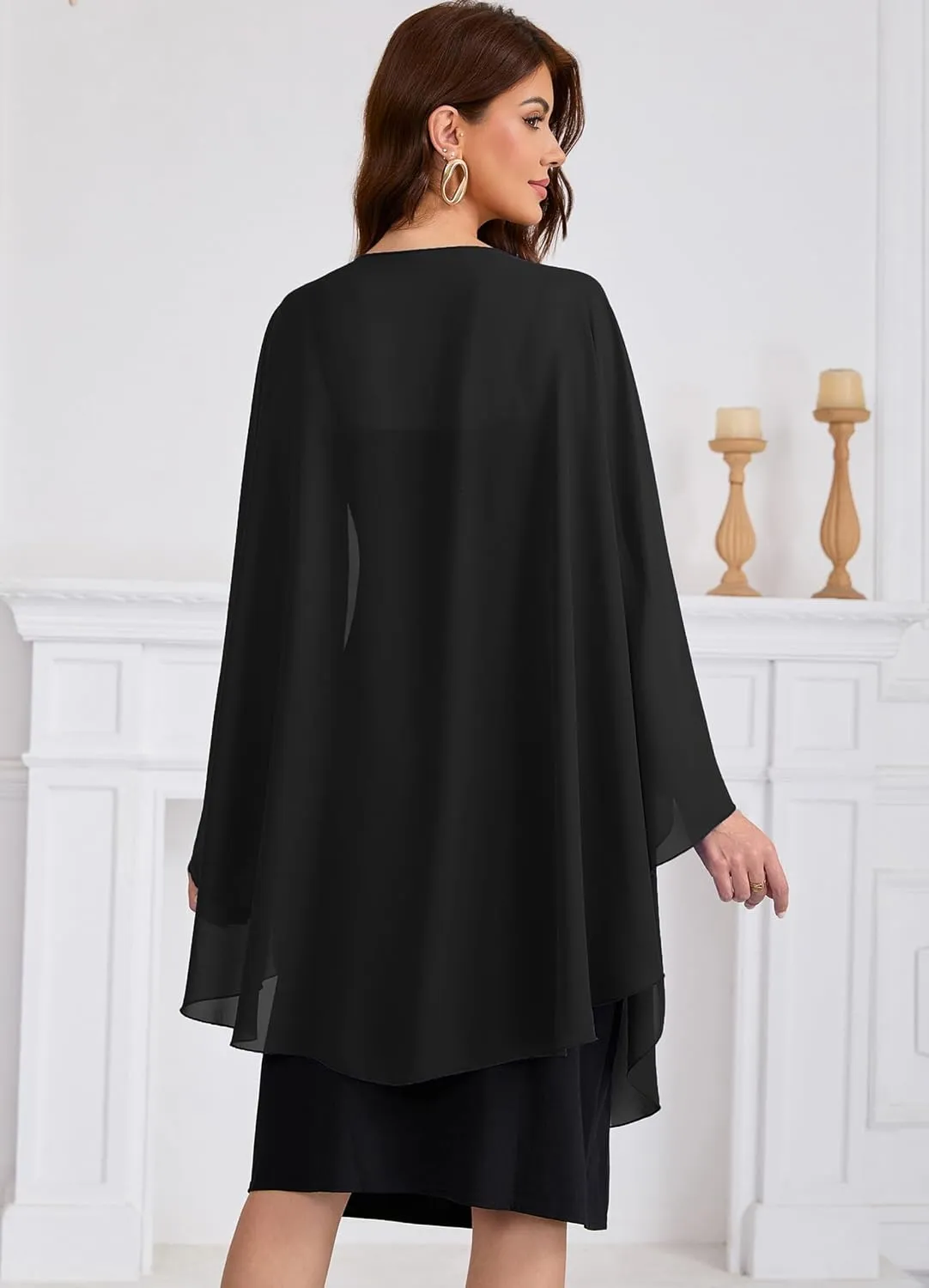 Women's Shawls and Wraps for Evening Dress Chiffon Scarf Soft Elegant Pashmina Wedding Bridal Scarve
