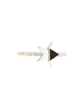 ZIRCON EMBELLISHED STAR DECO HAIR CLIP